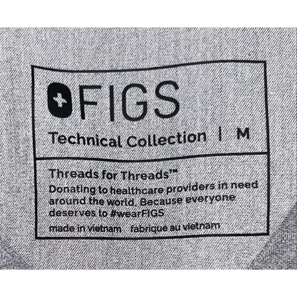 Figs gray scrub shirt size medium